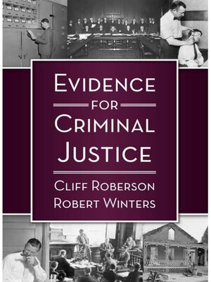 cover image of Evidence for Criminal Justice